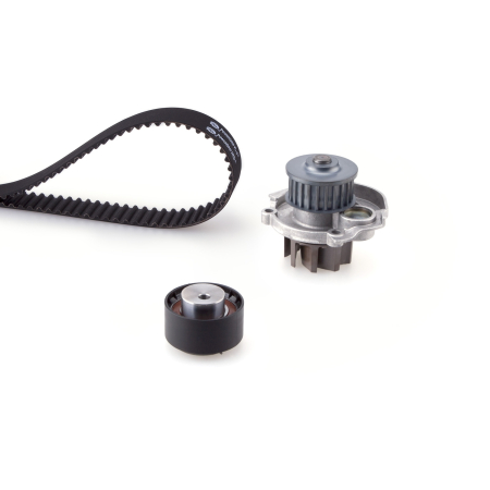 Set distributie potrivit ABARTH 500 / 595 / 695, 500C / 595C / 695C, GRANDE PUNTO, PUNTO, PUNTO EVO; ALFA ROMEO GIULIETTA 1.2-3.0D dupa 1997 (curea + intinzator + pompa apa) [1]