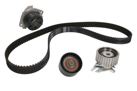 Distributie - Set distributie potrivit ALFA ROMEO 145, 146, 147, 155, 156, 166, GTV, SPIDER; FIAT BARCHETTA, COUPE; LANCIA DEDRA, DELTA II 1.7/1.8/2.0 1995-2010 (curea + intinzator + pompa apa)