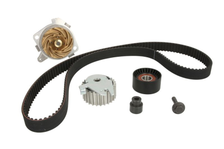 Distributie - Set distributie potrivit ALFA ROMEO 145, 146, 147, 156 1.4-1.8 1996-2010 (curea + intinzator + pompa apa)