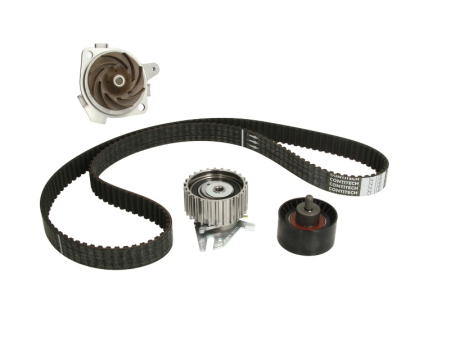 Distributie - Set distributie potrivit ALFA ROMEO 145, 146, 147, 156 1.4-1.8 1996-2010 (curea + intinzator + pompa apa)