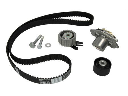 Distributie - Set distributie potrivit ALFA ROMEO 145, 146, 147, 156, 159; FIAT BRAVA, BRAVO I, BRAVO II, DOBLO, DOBLO/MINIVAN, IDEA, MAREA, MULTIPLA 1.9D/2.4D dupa 1996 (curea + intinzator + pompa apa)