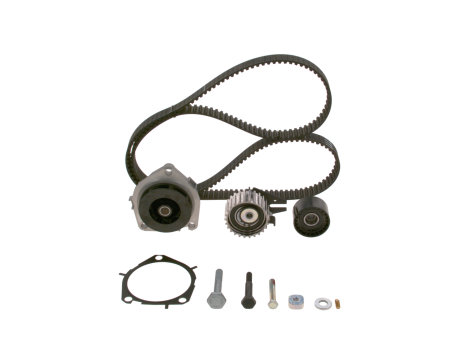 Set distributie potrivit ALFA ROMEO 147, 156, 159, 166, BRERA, GIULIETTA, GIULIETTA/HATCHBACK, GT, SPIDER; FIAT 500X, BRAVO II 1.9D/2.0D/2.4D dupa 2000 (curea + intinzator + pompa apa) [1]