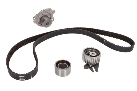 Distributie - Set distributie potrivit ALFA ROMEO 147, 156, 159, 166; FIAT BRAVO II, CROMA/KOMBI, DOBLO, DOBLO/MINIVAN, MAREA, PUNTO; LANCIA KAPPA 1.9D/2.0/2.4D dupa 1997 (curea + intinzator + pompa apa)