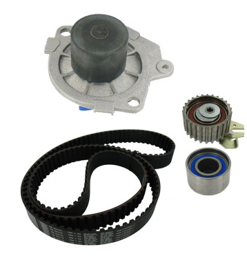 Set distributie potrivit ALFA ROMEO 147, 156, 159, 166; FIAT CROMA/KOMBI, DOBLO, DOBLO/MINIVAN, MAREA, MULTIPLA, PALIO, PUNTO 1.9D/2.4D dupa 1997 (curea + intinzator + Pompa apa) [2]