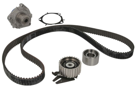 Distributie - Set distributie potrivit ALFA ROMEO 147, 156, 159, 166; FIAT DUCATO, FREEMONT; LANCIA THESIS; OPEL INSIGNIA A, INSIGNIA A COUNTRY 1.9D/2.0D/2.4D dupa 2002 (curea + intinzator + pompa apa)
