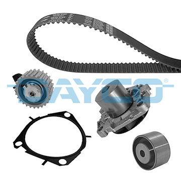 Set distributie potrivit ALFA ROMEO 147, 156, 159, 166; OPEL INSIGNIA A, INSIGNIA A COUNTRY 1.9D/2.0D/2.4D 2002-2017 (curea + intinzator + pompa apa) [1]