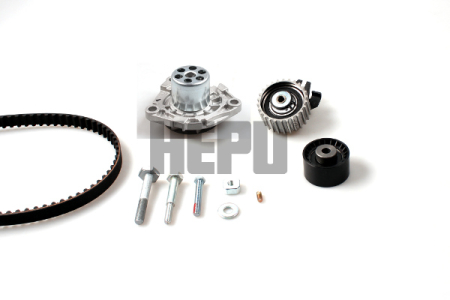 Distributie - Set distributie potrivit ALFA ROMEO 147, 156, 159, BRERA, GIULIETTA, GIULIETTA/HATCHBACK, GT, SPIDER; CADILLAC BLS; CHEVROLET MALIBU 1.6D-2.4D dupa 2001 (curea + intinzator + pompa apa)