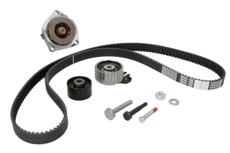 Distributie - Set distributie potrivit ALFA ROMEO 147, 156, 159, BRERA, GIULIETTA, GIULIETTA/HATCHBACK, GT, SPIDER; FIAT 500X, BRAVO II, CROMA 1.9D/2.0D/2.4D dupa 2001 (curea + intinzator + pompa apa)