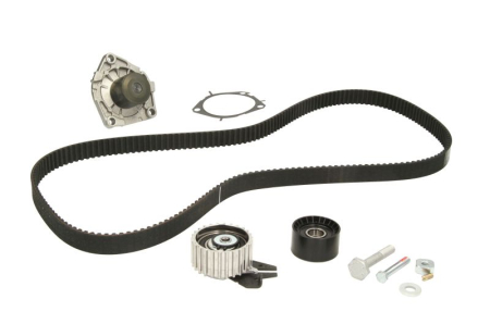 Distributie - Set distributie potrivit ALFA ROMEO 147, 156, 159, BRERA, GIULIETTA, GT, SPIDER; CADILLAC BLS; CHEVROLET MALIBU; FIAT 500X, BRAVO II 1.9D/2.0D/2.4D dupa 2001 (curea + intinzator + pompa apa)