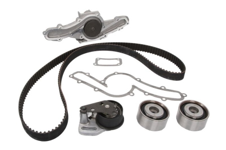 Distributie - Set distributie potrivit ALFA ROMEO 147, 156, 166, GT, GTV, SPIDER; LANCIA KAPPA, THESIS 2.5/3.0/3.2 1994-2010 (curea + intinzator + pompa apa)