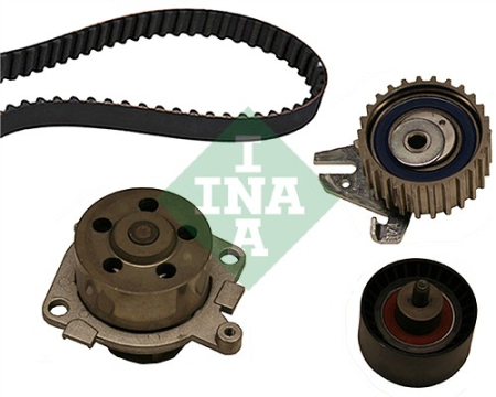 Set distributie potrivit ALFA ROMEO 147, 156, GT, GTV, SPIDER; FIAT BARCHETTA, BRAVA, BRAVO I, COUPE, MAREA, PUNTO; LANCIA DEDRA 1.8/2.0 1995-2012 (curea + intinzator + pompa apa) [1]
