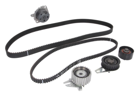 Distributie - Set distributie potrivit ALFA ROMEO 147, 156, GT, GTV, SPIDER; FIAT COUPE; LANCIA DEDRA, DELTA II, LYBRA 1.8/2.0 1996-2010 (curea + intinzator + pompa apa)