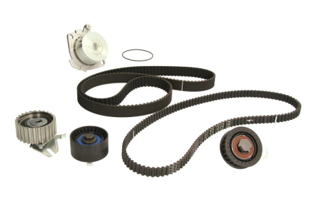 Distributie - Set distributie potrivit ALFA ROMEO 147, 156, GT, GTV, SPIDER; LANCIA DELTA II, LYBRA 1.8/2.0 1996-2010 (curea + intinzator + pompa apa)