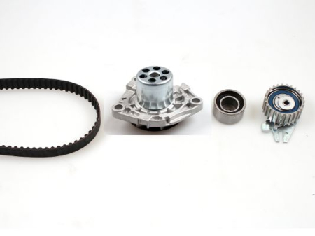 Set distributie potrivit ALFA ROMEO 147, 159, 166, BRERA, SPIDER; FIAT CROMA, DUCATO, FREEMONT; JEEP RENEGADE; LANCIA THESIS 1.9D/2.0D/2.4D dupa 2004 (curea + intinzator + pompa apa) [1]
