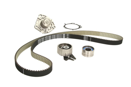 Distributie - Set distributie potrivit ALFA ROMEO 147, 159, 166, BRERA, SPIDER; FIAT CROMA, DUCATO, FREEMONT; JEEP RENEGADE; LANCIA THESIS 1.9D/2.0D/2.4D dupa 2004 (curea + intinzator + pompa apa)