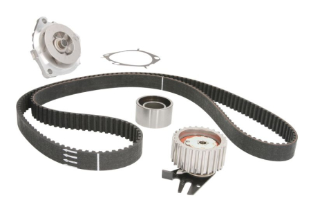Distributie - Set distributie potrivit ALFA ROMEO 147, 159, 166, BRERA, SPIDER; FIAT CROMA, DUCATO, FREEMONT; JEEP RENEGADE; LANCIA THESIS 1.9D/2.0D/2.4D dupa 2004 (curea + intinzator + pompa apa)