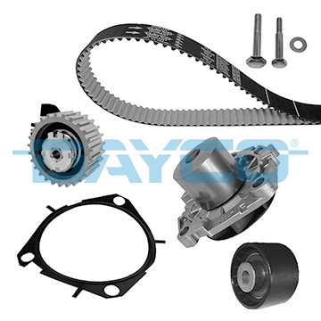 Set distributie potrivit ALFA ROMEO 147, 159, BRERA, GIULIETTA, GIULIETTA/HATCHBACK, GT, SPIDER; CHEVROLET MALIBU; FIAT 500X, BRAVO II 1.9D/2.0D dupa 2003 (curea + intinzator + pompa apa) [1]