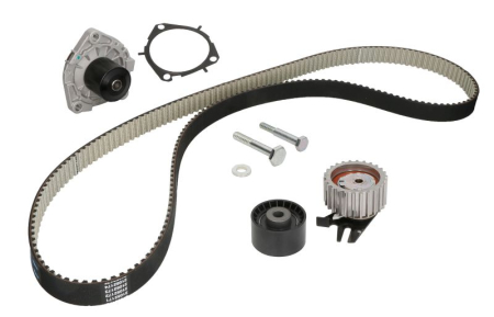 Distributie - Set distributie potrivit ALFA ROMEO 147, 159, BRERA, GIULIETTA, GIULIETTA/HATCHBACK, GT, SPIDER; CHEVROLET MALIBU; FIAT 500X, BRAVO II 1.9D/2.0D dupa 2003 (curea + intinzator + pompa apa)