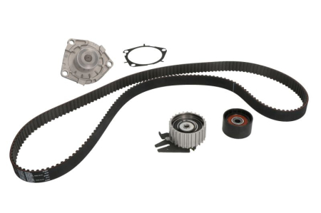 Distributie - Set distributie potrivit ALFA ROMEO 147, 159, GIULIETTA, GT, MITO; FIAT 500L, 500X, BRAVO, BRAVO II, CROMA, DOBLO, DOBLO CARGO 1.6D/1.9D/2.0D dupa 2003 (curea + intinzator + pompa apa)