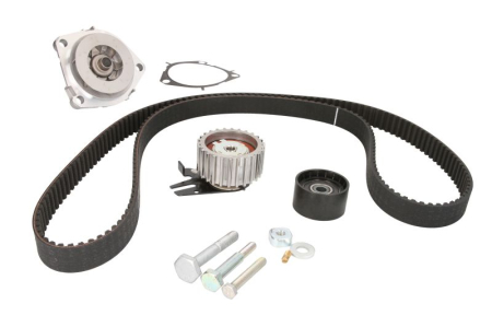 Distributie - Set distributie potrivit ALFA ROMEO 147, 159, GIULIETTA, GT, MITO; FIAT 500L, 500X, BRAVO, BRAVO II, CROMA, DOBLO, DOBLO CARGO 1.6D/1.9D/2.0D dupa 2003 (curea + intinzator + pompa apa)
