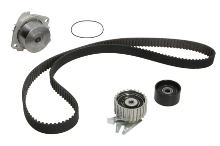 Distributie - Set distributie potrivit ALFA ROMEO 159, 4C, 4C SPIDER, BRERA, GIULIETTA, SPIDER; LANCIA DELTA III 1.8 2009-2020 (curea + intinzator + pompa apa)