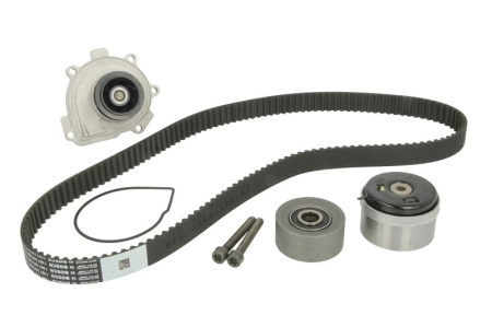 Distributie - Set distributie potrivit ALFA ROMEO 159; CHEVROLET AVEO, AVEO / KALOS, CRUZE, ORLANDO, TRAX; FIAT CROMA, STILO 1.4-1.8LPG dupa 2005 (curea + intinzator + pompa apa)