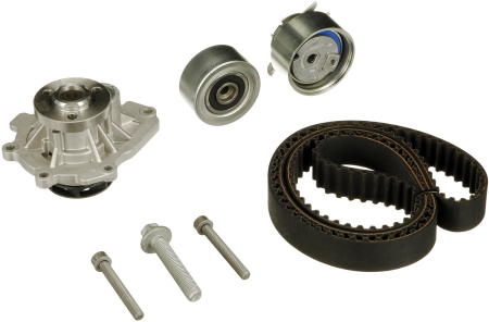 Set distributie potrivit ALFA ROMEO 159; CHEVROLET AVEO, AVEO / KALOS, CRUZE, ORLANDO, TRAX; FIAT CROMA, STILO; OPEL ASTRA G 1.4-1.8LPG dupa 2000 (curea + intinzator + pompa apa) [1]