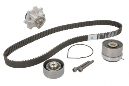 Set distributie (curea + intinzator + Pompa apa) potrivit ALFA ROMEO 159; CHEVROLET AVEO, AVEO / KALOS, CRUZE, ORLANDO, TRAX; FIAT CROMA, STILO; OPEL ASTRA G 1.4-1.8LPG 03.00- [1]