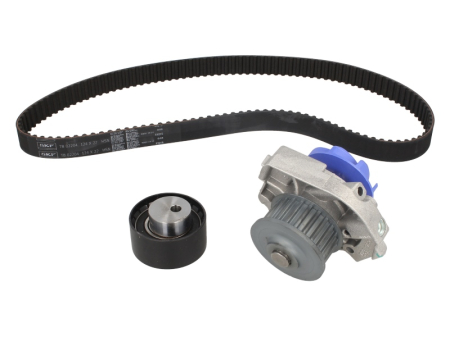 Distributie - Set distributie potrivit ALFA ROMEO GIULIETTA, GIULIETTA/HATCHBACK, MITO; AUDI A6 C7; FIAT 500, 500 C, 500L, 500X, BRAVA, BRAVO I 1.2-3.0D dupa 1997 (curea + intinzator + pompa apa)
