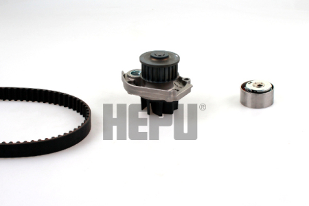 Distributie - Set distributie potrivit ALFA ROMEO GIULIETTA/HATCHBACK; AUDI A6 C7; FIAT 500, 500L, FIORINO, FIORINO/MINIVAN, GRANDE PUNTO, LINEA, PANDA 1.1-3.0D dupa 2000 (curea + intinzator + pompa apa)
