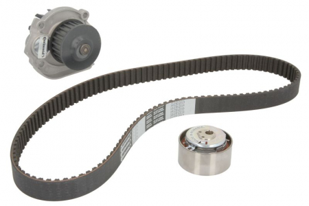 Set distributie (curea + intinzator + Pompa apa) potrivit ALFA ROMEO GIULIETTA/HATCHBACK; FIAT 500L, FIORINO, GRANDE PUNTO, LINEA, PANDA, PANDA/HATCHBACK, PUNTO EVO 1.1-1.4LPG 09.03- [1]