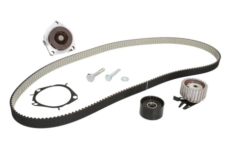 Distributie - Set distributie potrivit ALFA ROMEO GIULIETTA, MITO; FIAT 500L, 500X, BRAVO, BRAVO II, DOBLO, DOBLO CARGO, GRANDE PUNTO, IDEA, LINEA 1.6D dupa 2007 (curea + intinzator + pompa apa)