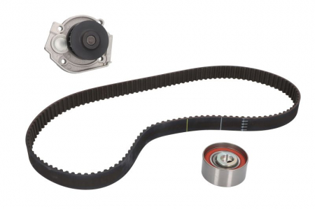 Distributie - Set distributie (curea + intinzator + Pompa apa) potrivit ALFA ROMEO MITO; FIAT 500, 500 C, 500L, DOBLO, DOBLO/MINIVAN, FIORINO, FIORINO/MINIVAN, GRANDE PUNTO, IDEA 1.2-1.4LPG 09.93-