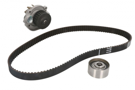 Distributie - Set distributie (curea + intinzator + Pompa apa) potrivit ALFA ROMEO MITO; FIAT 500, 500 C, 500L, DOBLO, DOBLO/MINIVAN, FIORINO, FIORINO/MINIVAN, GRANDE PUNTO, IDEA 1.2-1.4LPG 09.93-