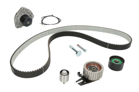 Distributie - Set distributie potrivit ALFA ROMEO TONALE; FIAT 500X, DOBLO, DOBLO CARGO, TIPO; JEEP COMPASS 1.6D dupa 2015 (curea + intinzator + pompa apa)