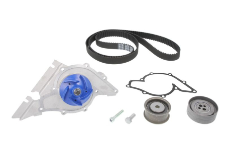 Distributie - Set distributie potrivit AUDI 80 B4, A4 B5, A6 C4, A6 C5, A8 D2, CABRIOLET B3, COUPE B3 2.4-2.8 1991-2005 (curea + intinzator + pompa apa)