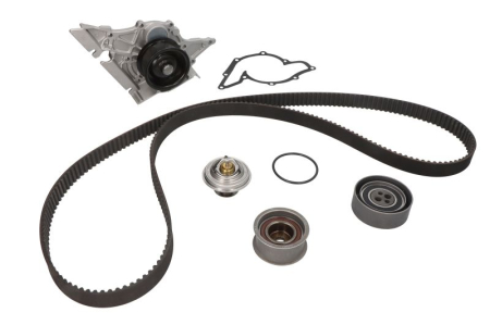 Distributie - Set distributie potrivit AUDI 80 B4, A4 B5, A6 C4, A8 D2, CABRIOLET B3, COUPE B3 2.4/2.6/2.8 1991-2001 (curea + intinzator + pompa apa)