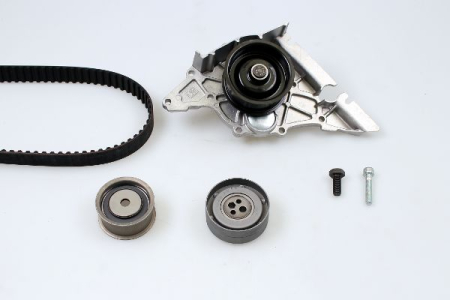 Distributie - Set distributie potrivit AUDI 80 B4, A4 B5, A6 C4, A8 D2, CABRIOLET B3, COUPE B3 2.4/2.6/2.8 1991-2001 (curea + intinzator + pompa apa)