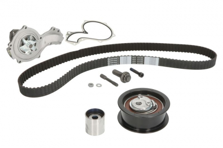 Set distributie (curea + intinzator + Pompa apa) potrivit AUDI 80 B4, A6 C4, CABRIOLET B3; FORD GALAXY I; SEAT ALHAMBRA, CORDOBA, CORDOBA VARIO, IBIZA II, TOLEDO I 1.8/1.9D 08.91-01.04 [0]