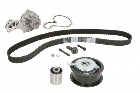 Set distributie (curea + intinzator + Pompa apa) potrivit AUDI 80 B4, A6 C4, CABRIOLET B3; FORD GALAXY I; SEAT ALHAMBRA, CORDOBA, CORDOBA VARIO, IBIZA II, TOLEDO I 1.8/1.9D 08.91-01.04 [1]