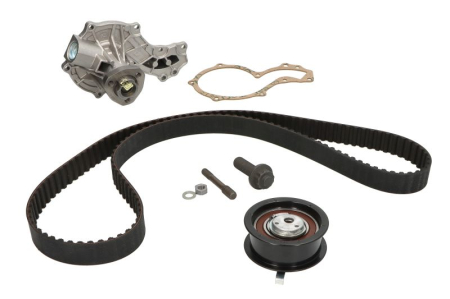 Distributie - Set distributie potrivit AUDI 80 B4; SEAT CORDOBA, IBIZA II, INCA, TOLEDO I; VW CADDY II, CADDY II/MINIVAN, GOLF III, PASSAT B3/B4 1.9D 1990-2004 (curea + intinzator + pompa apa)