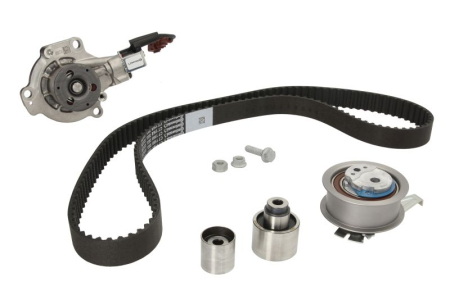 Distributie - Set distributie potrivit AUDI A1, A3, A4 ALLROAD B8, A4 ALLROAD B9, A4 B8, A4 B9, A5, A6 C7, Q2, Q3, Q5, TT; SEAT ALHAMBRA, ARONA 1.6D/2.0D/2.0DH dupa 2007 (curea + intinzator + pompa apa)