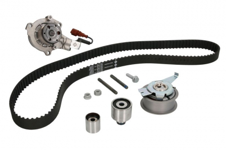 Set distributie potrivit AUDI A1, A3, A4 ALLROAD B8, A4 ALLROAD B9, A4 B8, A4 B9, A5, A6 C7, Q2, Q3, Q5, TT; SEAT ALHAMBRA, ARONA 1.6D/2.0D/2.0DH dupa 2007 (curea + intinzator + Pompa apa) [1]