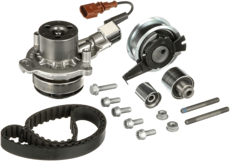 Distributie - Set distributie potrivit AUDI A1, A3, A4 ALLROAD B8, A4 ALLROAD B9, A4 B8, A4 B9, A5, A6 C7, Q2, Q3, Q5, TT; SEAT ALHAMBRA, ARONA 1.6D/2.0D/2.0DH dupa 2007 (curea + intinzator + pompa apa)