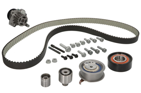Distributie - Set distributie potrivit AUDI A1, A3, A4 ALLROAD B8, A4 B8, A5, A6 C7, Q3, Q5, TT; SEAT ALHAMBRA, ALTEA, ALTEA XL, EXEO, EXEO ST 1.2D-2.5D dupa 2003 (curea + intinzator + pompa apa)