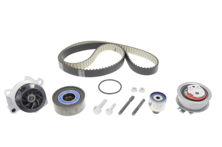 Distributie - Set distributie potrivit AUDI A1, A3, A4 ALLROAD B8, A4 B8, A5, A6 C7, Q3, Q5, TT; SEAT ALHAMBRA, ALTEA, ALTEA XL, EXEO, EXEO ST, IBIZA IV 1.2-2.5D dupa 2003 (curea + intinzator + pompa apa)