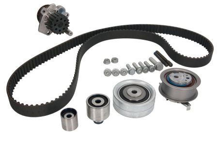 Distributie - Set distributie potrivit AUDI A1, A3, A4 ALLROAD B8, A4 B8, A5, A6 C7, Q3, Q5, TT; SEAT ALHAMBRA, ALTEA, ALTEA XL, EXEO, EXEO ST, IBIZA IV 1.2-2.5D dupa 2003 (curea + intinzator + pompa apa)