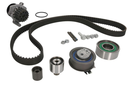 Distributie - Set distributie potrivit AUDI A1, A3, A4 ALLROAD B8, A4 B8, A5, A6 C7, Q3, Q5, TT; SEAT ALHAMBRA, ALTEA, ALTEA XL, EXEO, EXEO ST, IBIZA IV 1.2-2.5D dupa 2003 (curea + intinzator + pompa apa)