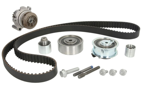 Distributie - Set distributie potrivit AUDI A1, A3, A4 ALLROAD B8, A4 B8, A5, A6 C7, Q3, Q5, TT; SEAT ALHAMBRA, ALTEA, ALTEA XL, EXEO, EXEO ST, IBIZA IV 1.2-2.5D dupa 2003 (curea + intinzator + pompa apa)