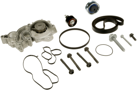 Distributie - Set distributie potrivit AUDI A1, A3; SKODA OCTAVIA III; VW GOLF VII, POLO V 1.4/1.4ALK/1.4CNG 2012-2020 (curea + intinzator + pompa apa)